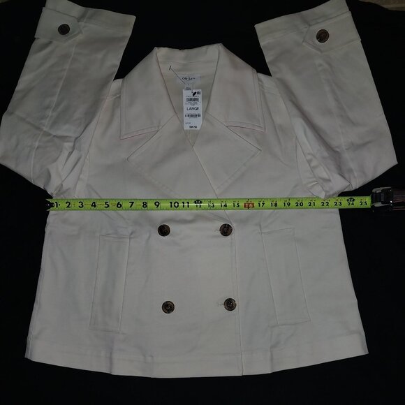 New with tags. ON.34th women's cropped Jacket Size L - Picture 2 of 6